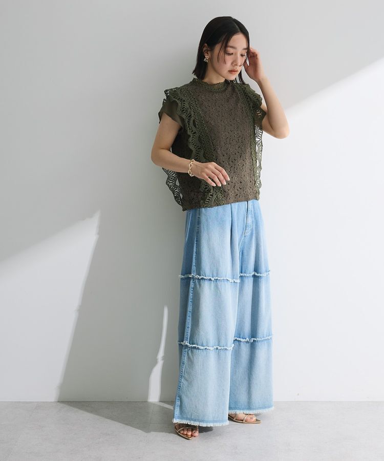 Green Parks「・Petit Fleur フレンチレーシーブラウス」|シャツ・ブラウス|