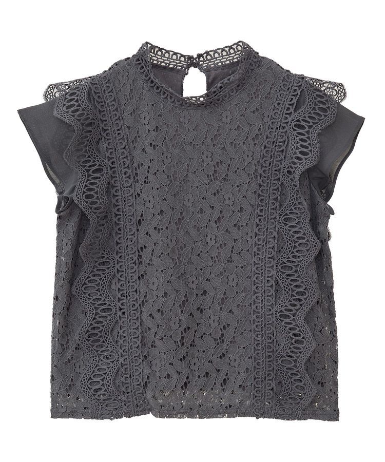 Green Parks「・Petit Fleur フレンチレーシーブラウス」|シャツ・ブラウス|