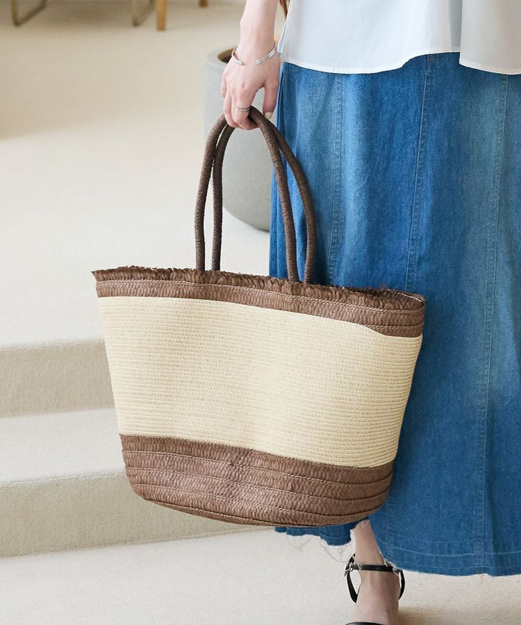 Green Parks「・フリンジバイカラーブレードトート」|トートバッグ|