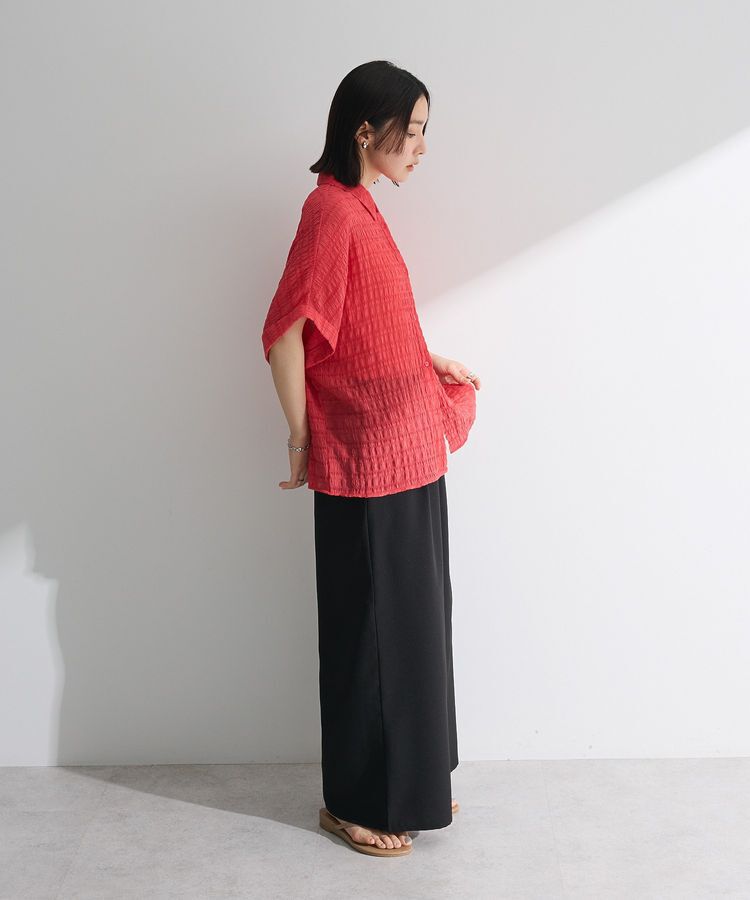 Green Parks「シアーシャーリングフレンチスリーブシャツ」|シャツ・ブラウス|