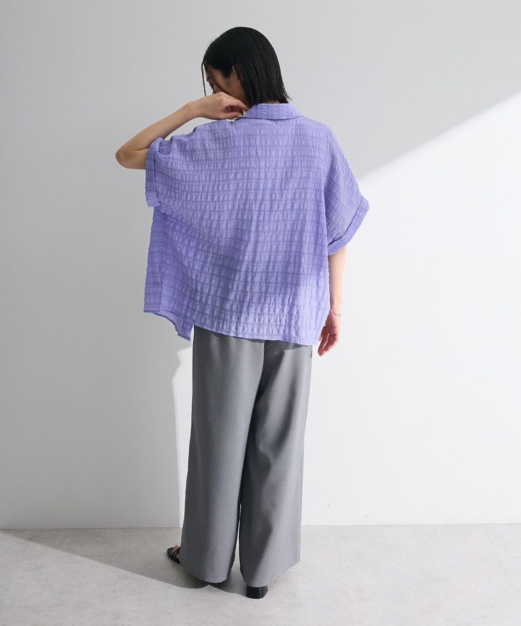 Green Parks「シアーシャーリングフレンチスリーブシャツ」|シャツ・ブラウス|