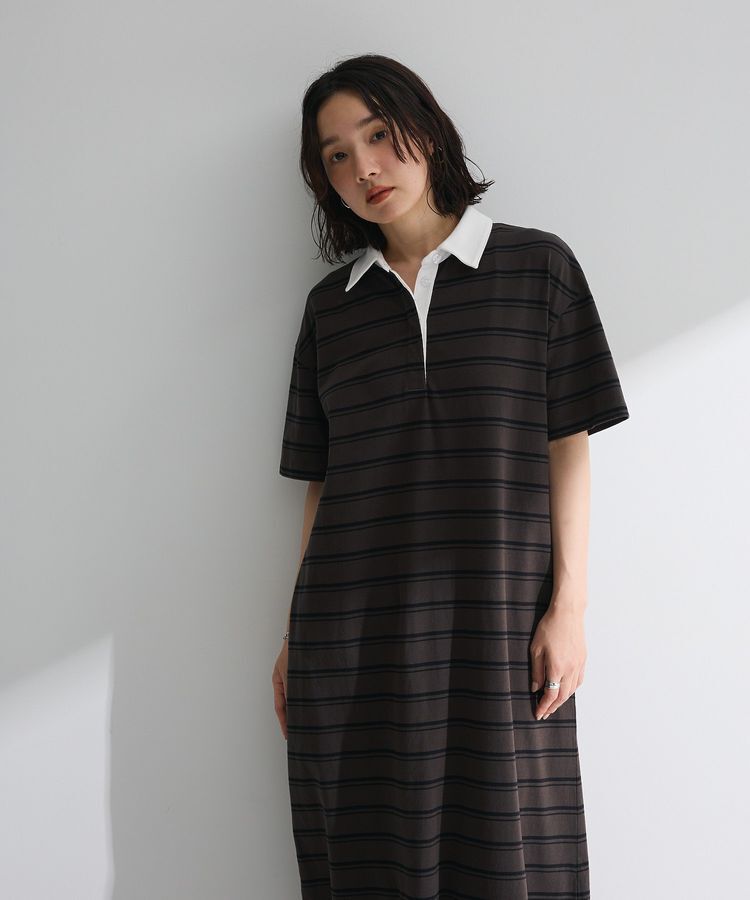 Green Parks「・SUGAR SPOON ボーダーポロワンピース」|ワンピース|