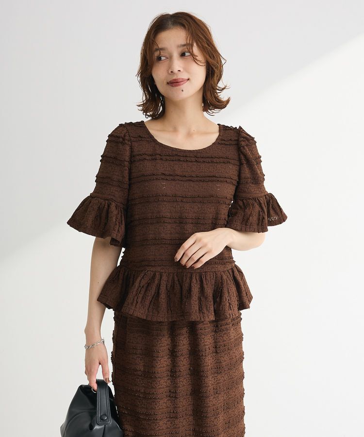 Green Parks「・SUGAR SPOON レースフリルプルオーバー」|Tシャツ・カットソー|