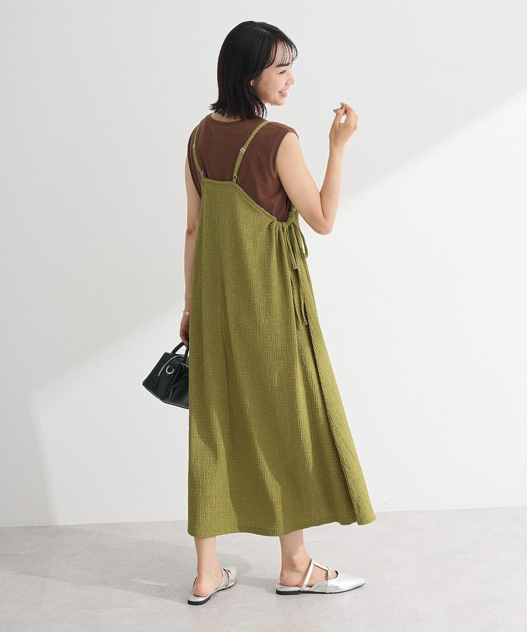 Green Parks「表面感脇リボンキャミワンピース」|ワンピース|