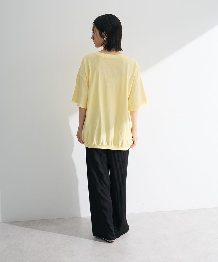 Green Parks「カレッジロゴ刺繍5分袖チュニック」|チュニック|