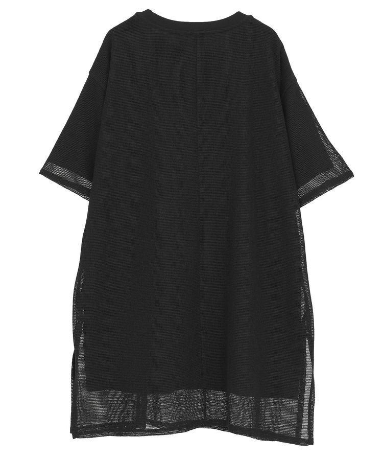 Green Parks「半袖メッシュドッキングチュニック」|チュニック|