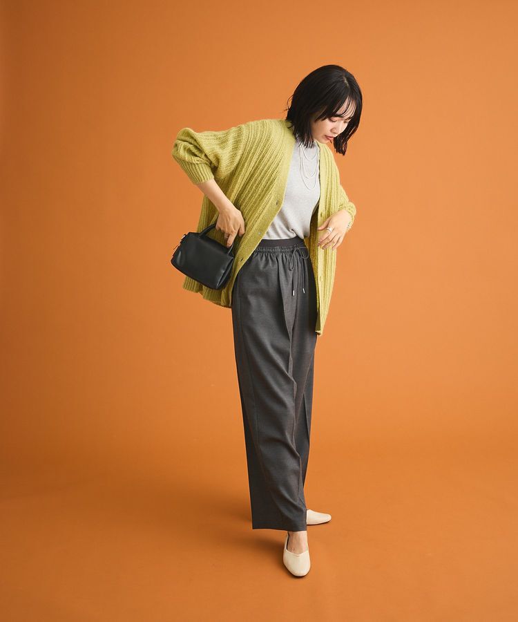 Green Parks「シアーニットVネックカーディガン」|カーディガン|