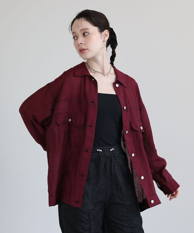 Green Parks「・ELENCARE DUE カラーステッチシアーGジャンⅡ」|テーラードジャケット|