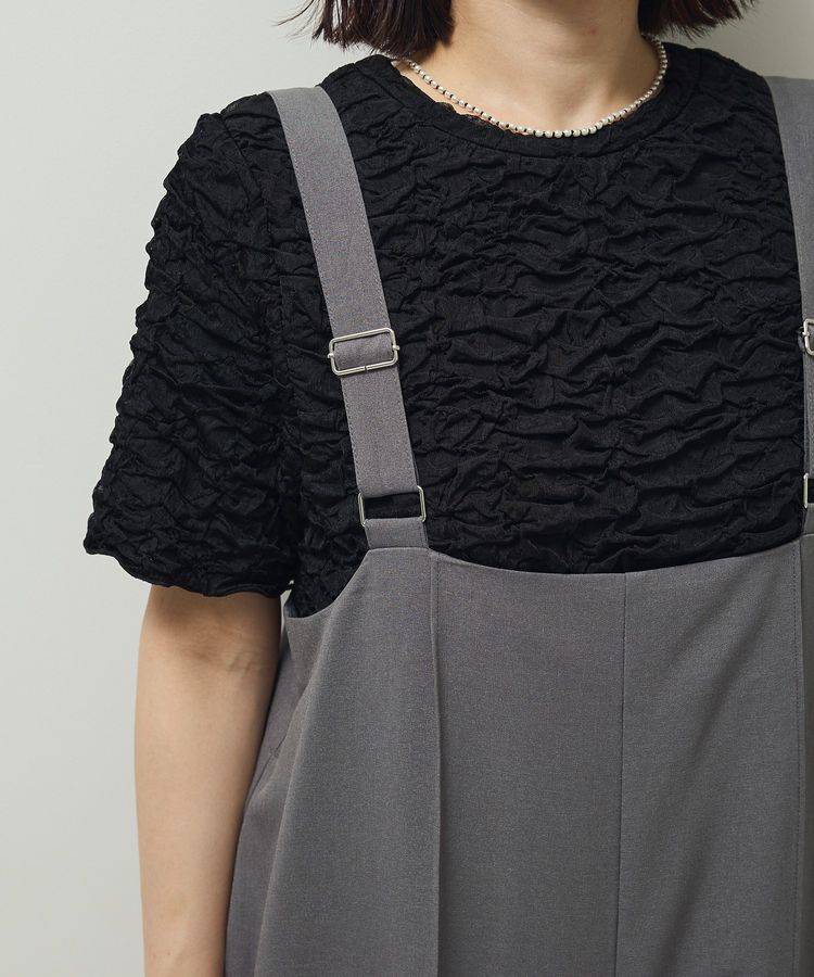 Green Parks「ピンタックサロペット」|オールインワン|