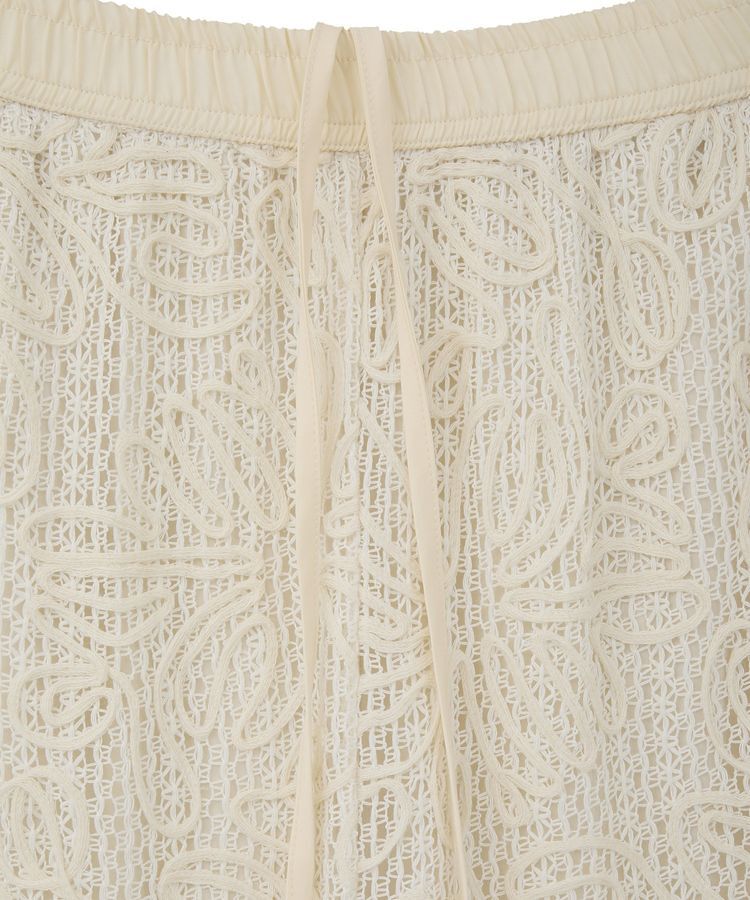 Green Parks「コード刺繍レースイージーワイドパンツ」|その他|