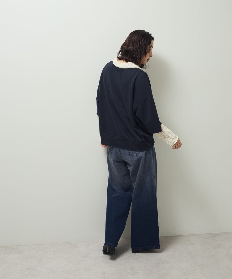 Green Parks「5分袖刺繍ロゴトレTEE」|Tシャツ・カットソー|