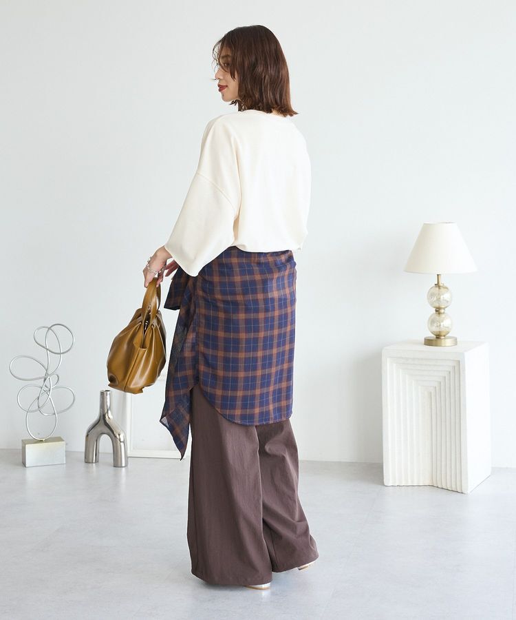 Green Parks「5分袖刺繍ロゴトレTEE」|Tシャツ・カットソー|