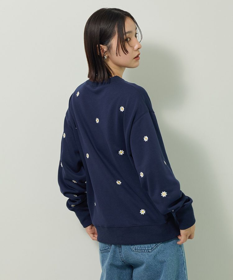 Green Parks「・swing by デイジー刺繍スウェット」|スウェット・ジャージ|
