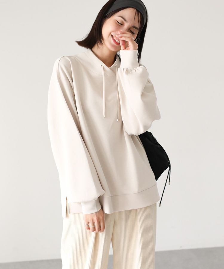 Green Parks「ダンボール抜け衿プルオーバー」|スウェット・ジャージ|Light beige