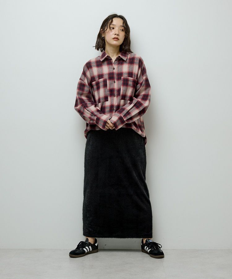 Green Parks「・ELENCARE DUE 2wayチェックビックシャツ」|チュニック|