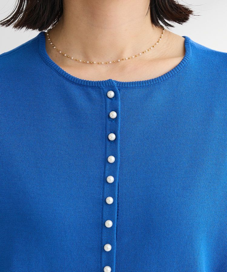 Green Parks「パール調ボタン付き2WAYニットプルオーバー」|ニット・セーター|