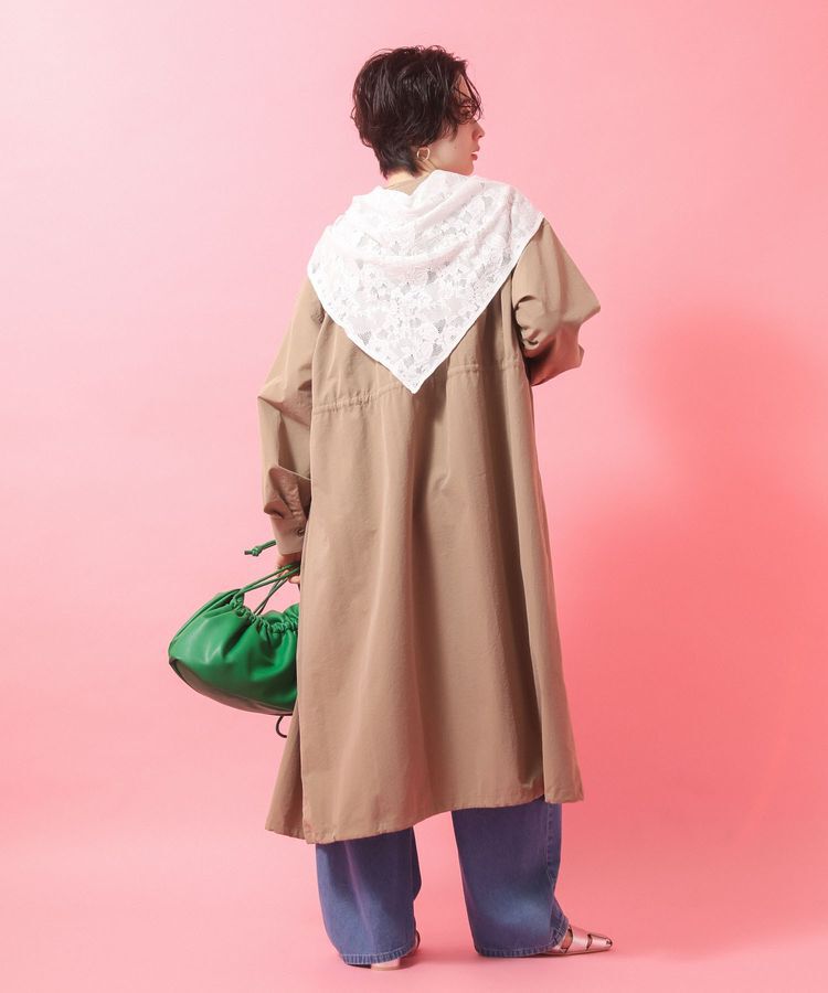 Green Parks「SET2点フォトTシャツ＋レーススカーフ」|Tシャツ・カットソー|