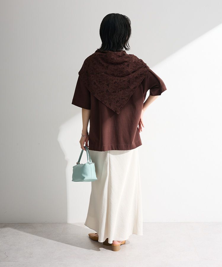 Green Parks「SET2点フォトTシャツ＋レーススカーフ」|Tシャツ・カットソー|