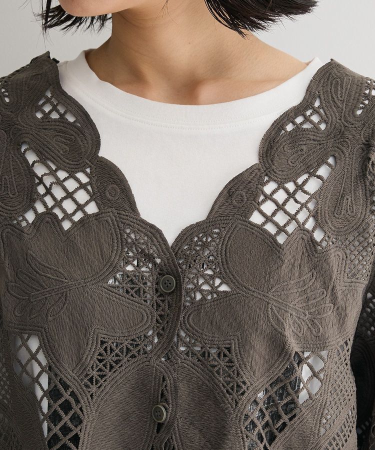 Green Parks「レースカーディガン」|カーディガン|