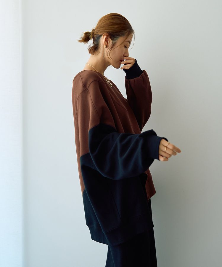 Editt by YECCA VECCA「アシメデザインプルオーバー」|スウェット・ジャージ|