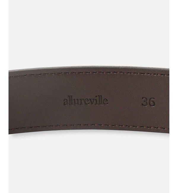 allureville「◇ローラーバックルレザーベルト」|ベルト|