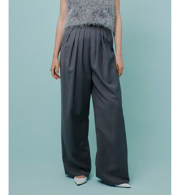 allureville「トリアセサイロタックパンツ」|スラックス|