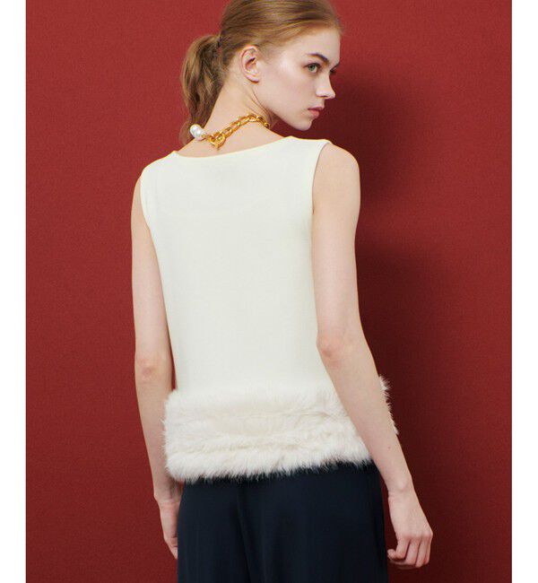 LOULOU WILLOUGHBY「【LOULOU WILLOUGHBY】ヘムファープルオーバー」|ニット・セーター|