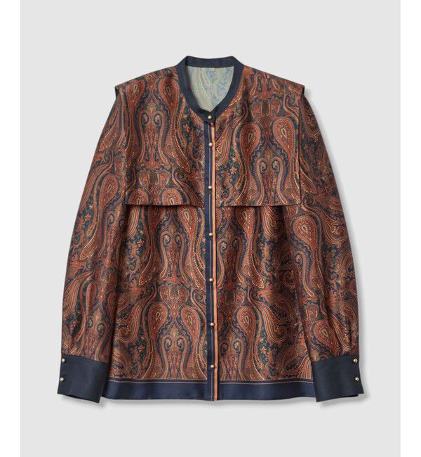 allureville「OFFICINAペイズリープリントブラウス」|シャツ・ブラウス|