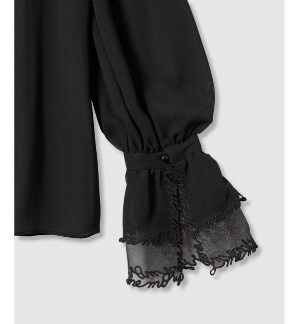 LOULOU WILLOUGHBY「【LOULOU WILLOUGHBY】レタード刺繍ブラウス」|シャツ・ブラウス|