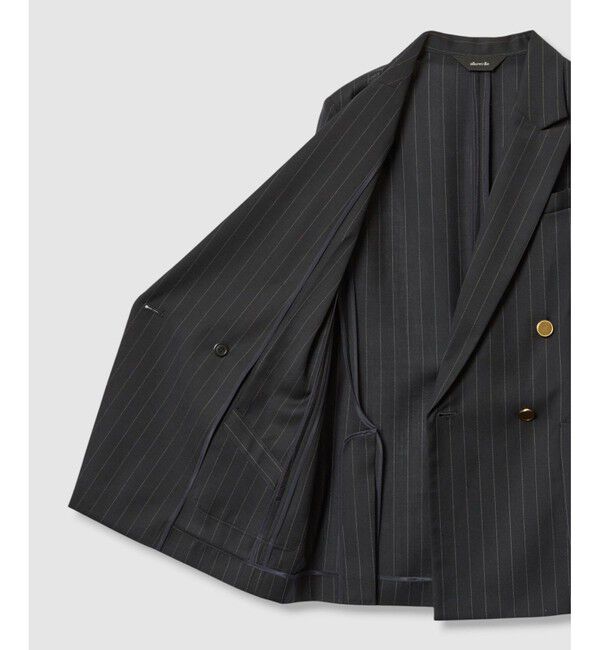 allureville「トリアセサイロピークドラペルジャケット」|テーラードジャケット|