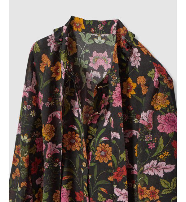 LOULOU WILLOUGHBY「【LOULOU WILLOUGHBY】シンメトリーフラワーリボンブラウス」|シャツ・ブラウス|