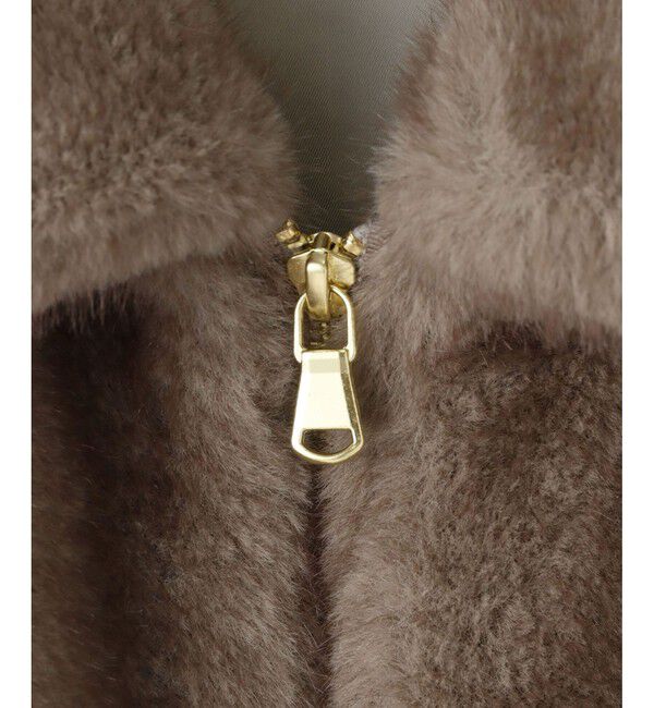 allureville「フェイクミンクファーブルゾン」|ブルゾン・スタジャン|