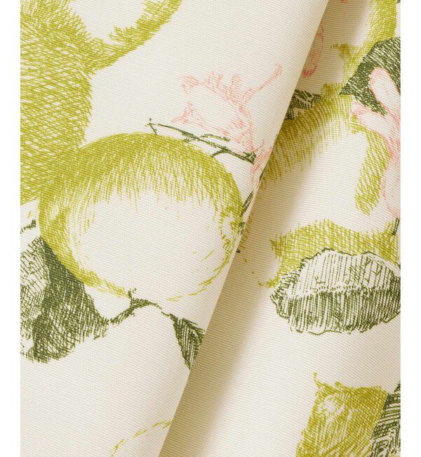 LOULOU WILLOUGHBY「【LOULOU WILLOUGHBY】RATTIレモン柄ラップミニスカート」|スカート|