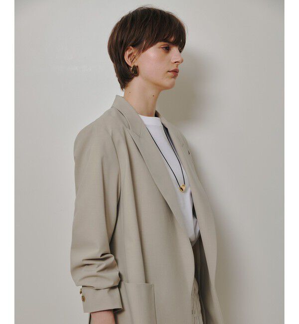 allureville「〈WEB・ルミネ別注〉ボタンレスジャケット」|テーラードジャケット|