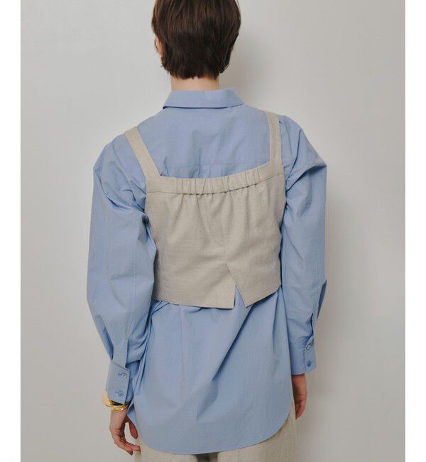 allureville「シャークスキンショートジレ」|ベスト・ジレ|