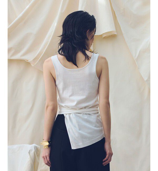 allureville「【ATELIER Line】コットンシルクリネンタンクトップ」|ニット・セーター|