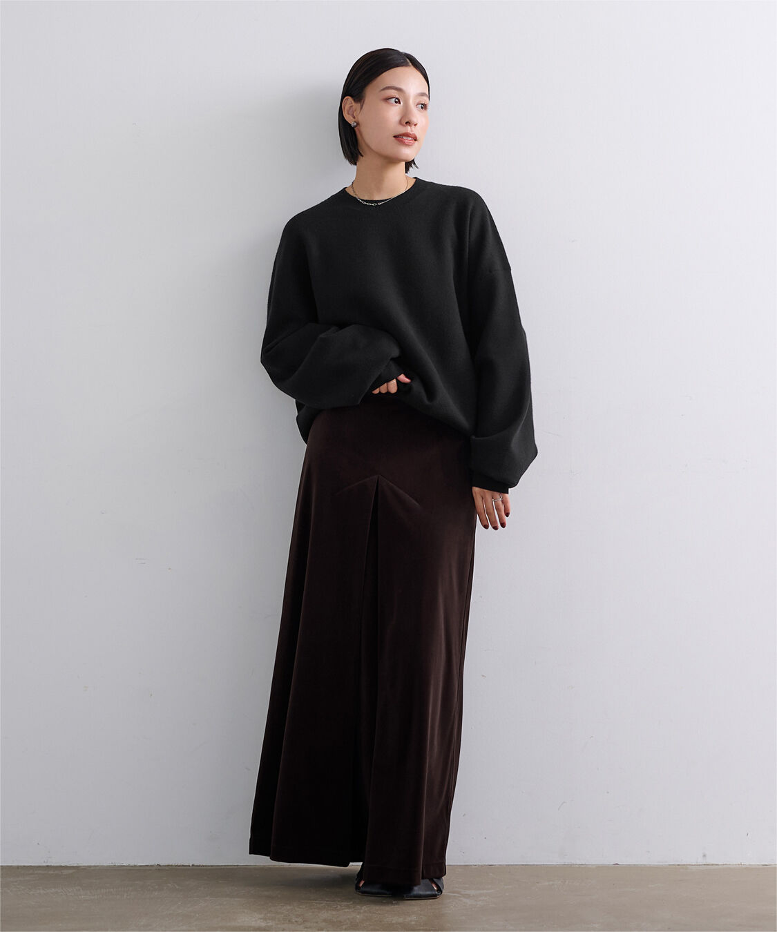 ur's「【黒川翼さんコラボアイテム】スウェットライクオーバーサイズニット」|ニット・セーター|