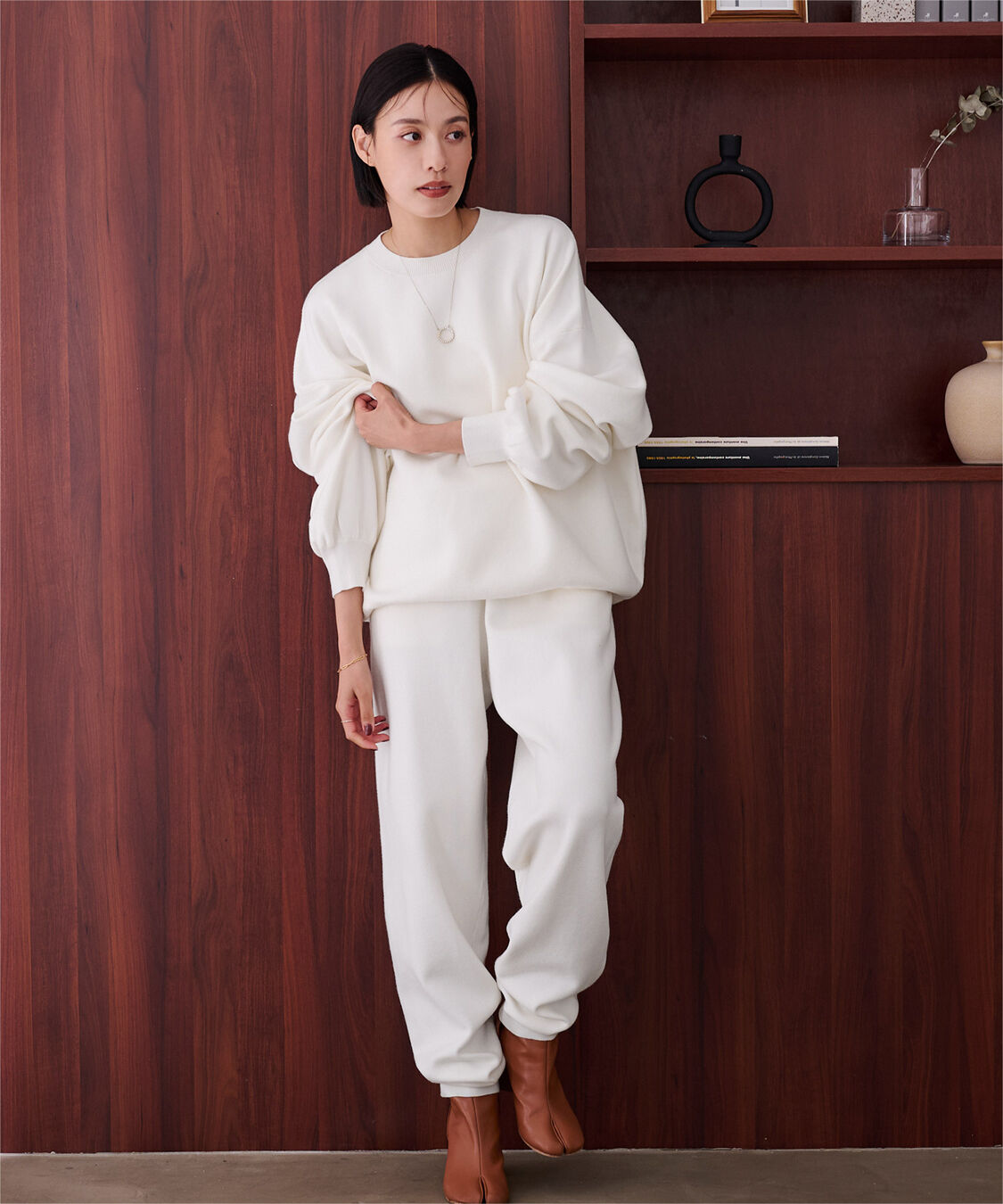 ur's「【黒川翼さんコラボアイテム】スウェットライクオーバーサイズニット」|ニット・セーター|