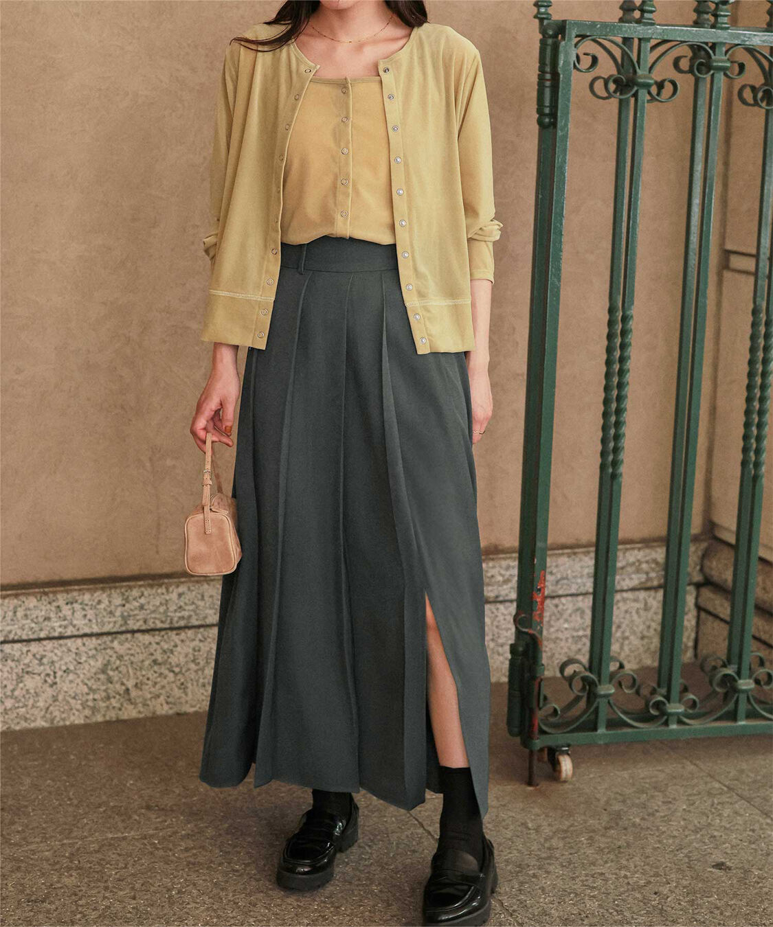 titivate「サイドスリットプリーツスカート」|スカート|