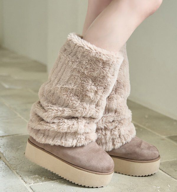  「2wayフェイクムートンブーツ」|その他|