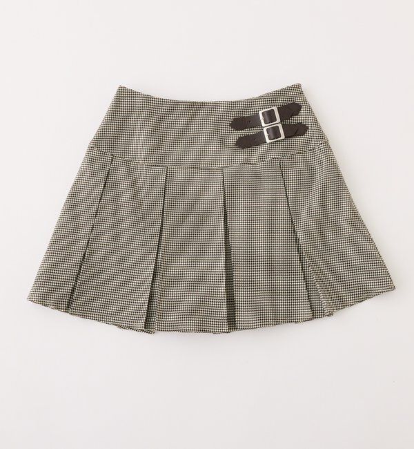  「サイドベルトプリーツスカート」|スカート|