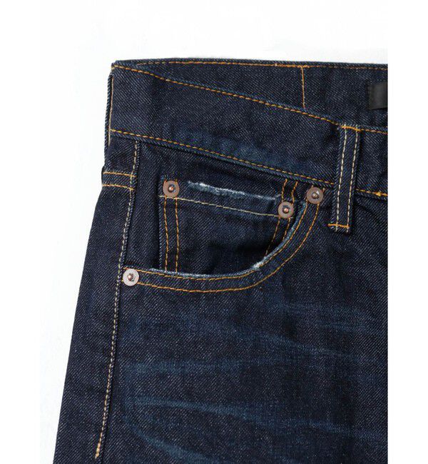 mizuiro ind「mizuiro ind ダメージ4/5分丈デニム」|デニム|