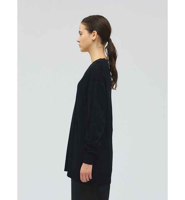 mizuiro ind「mizuiro ind Vネックワイドプルオーバー」|ニット・セーター|