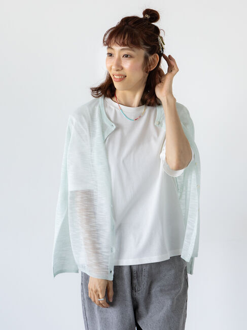 Lugnoncure「シアースラブニットカーディガン」|カーディガン|グリーン