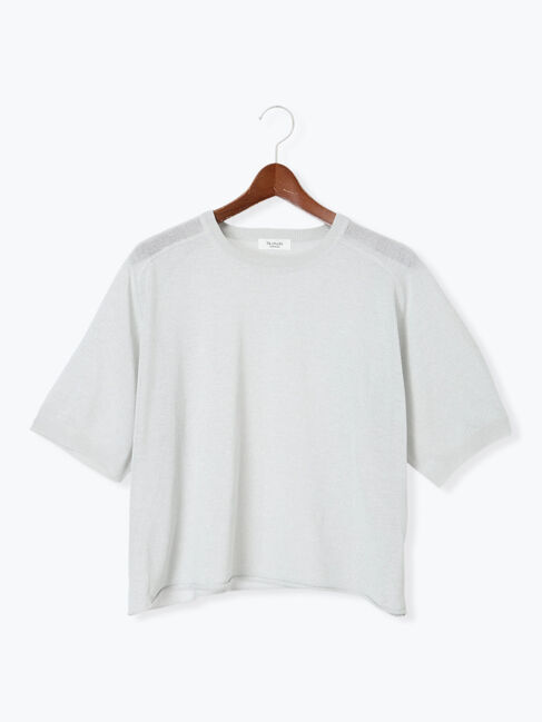 Te chichi TERRASSE「裾ロールステッチニット」|ニット・セーター|グレー