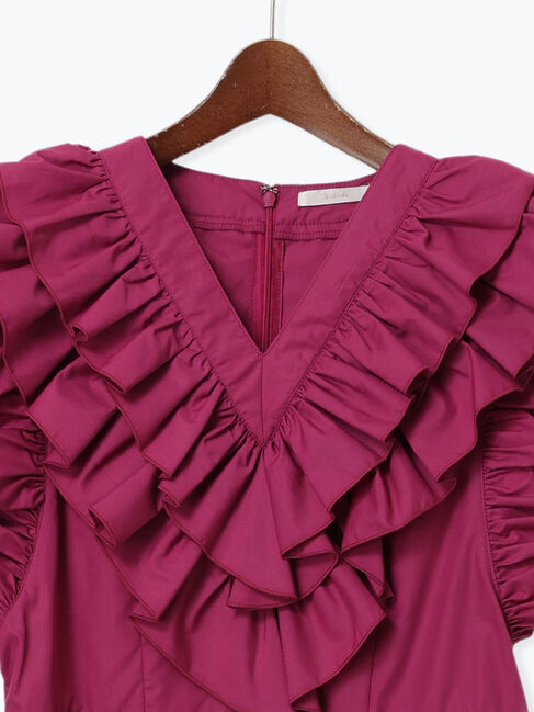 Te chichi「ギャザーフリルペプラムブラウス」|シャツ・ブラウス|