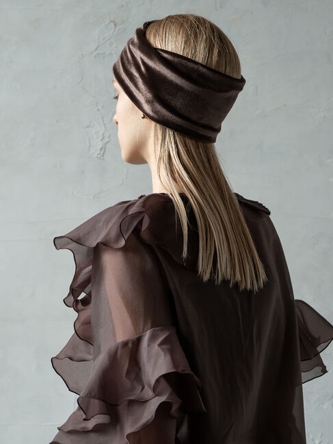 Te chichi「ベロアヘアバンド」|その他|ダークブラウン