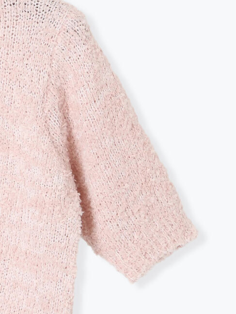 Te chichi TERRASSE「リボンヤーンハーフスリーブニット」|ニット・セーター|