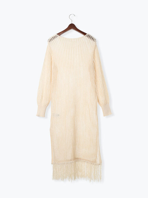 Te chichi「フリンジメッシュニットワンピース《2025Autumn catalog vol.2 item》」|ワンピース|