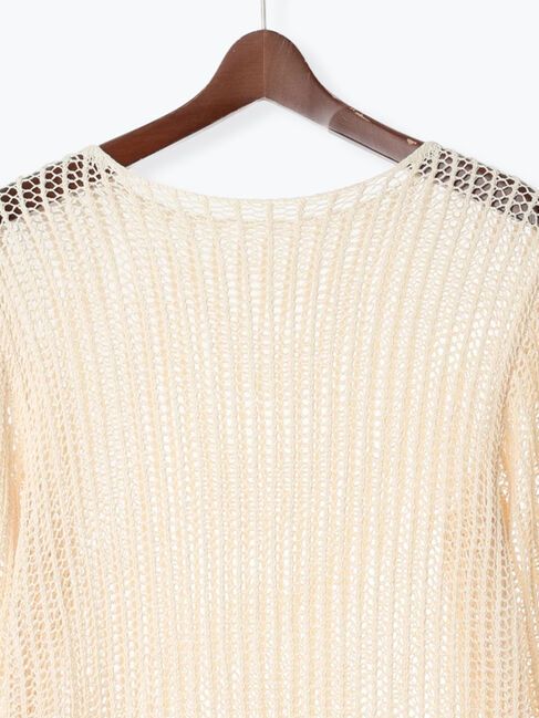 Te chichi「フリンジメッシュニットワンピース《2025Autumn catalog vol.2 item》」|ワンピース|